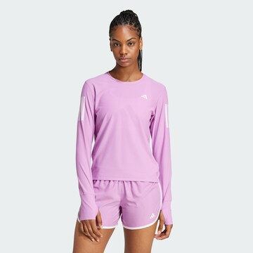 ADIDAS PERFORMANCE Functioneel shirt 'Own The Run' in Lila: voorkant