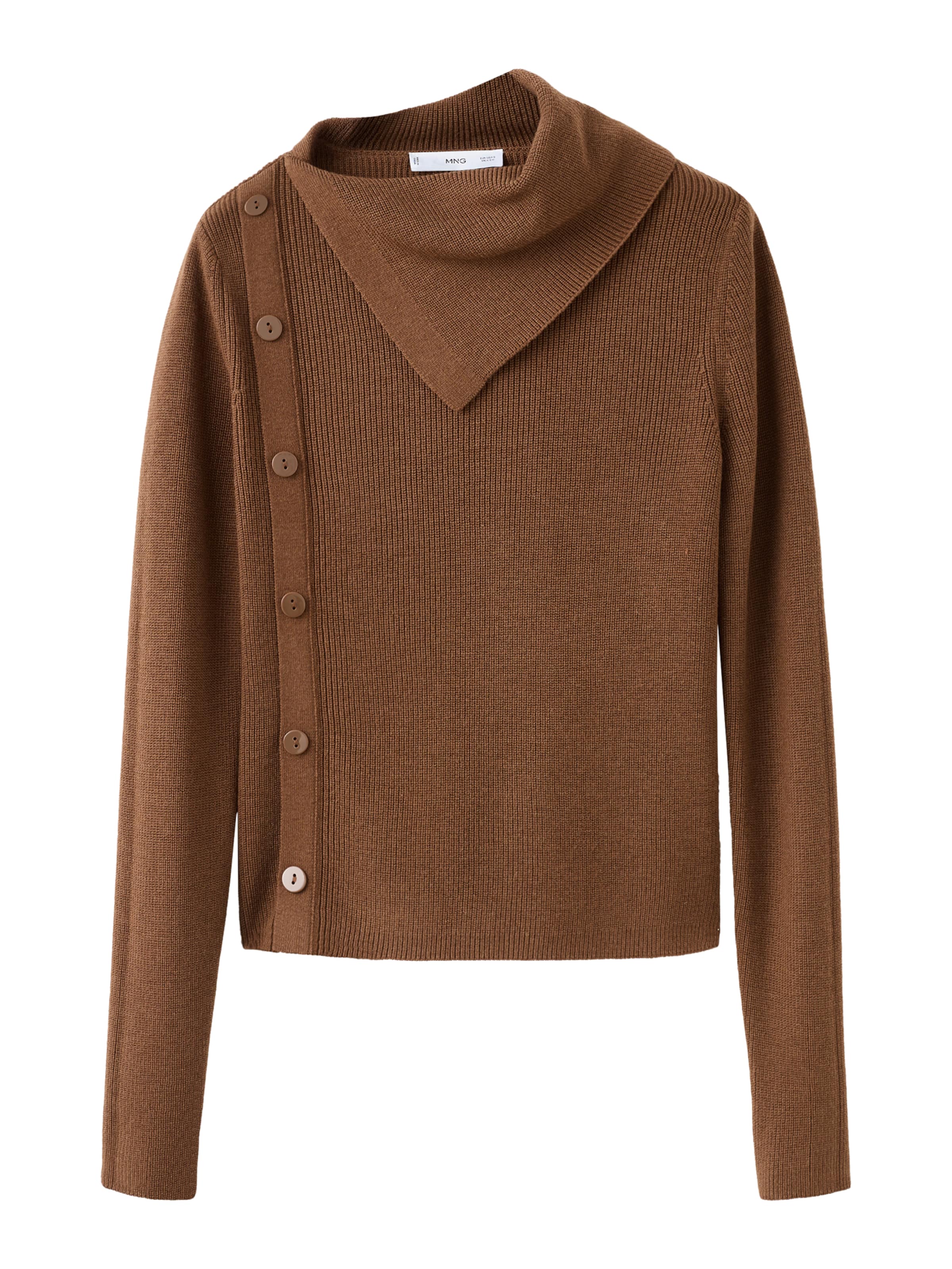 MANGO Tröja 'CUINER' i brun: framsida