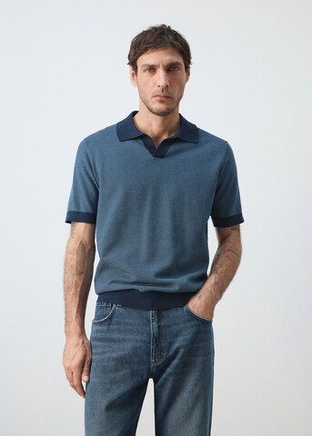 MANGO MAN Pullover 'Petonet' in Blau: Vorderseite