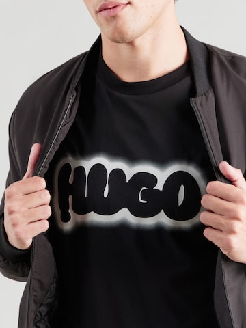 HUGO T-shirt 'Nulibax' i svart