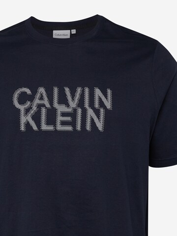 Calvin Klein Big & Tall قميص بلون أزرق