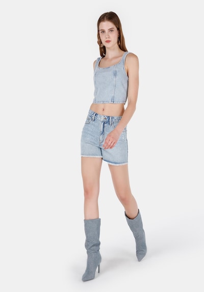 Colin's Jean en bleu denim, Vue avec produit