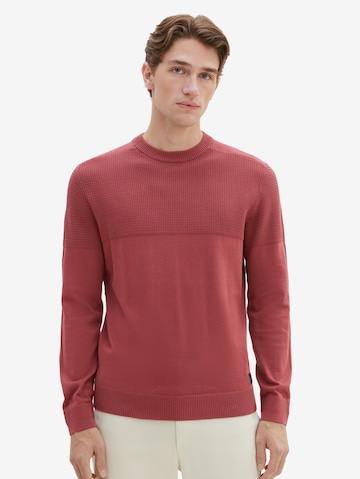 TOM TAILOR - Pullover em vermelho: frente