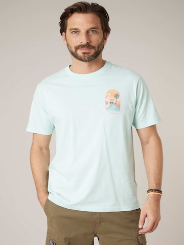 T-Shirt 'MARRAKECH' Deeluxe en bleu : devant