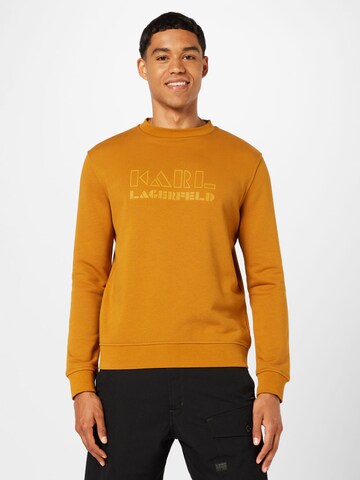 Karl Lagerfeld Sweatshirt in Braun: Vorderseite