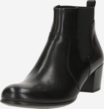 ECCO Ankle Boots in Black: front