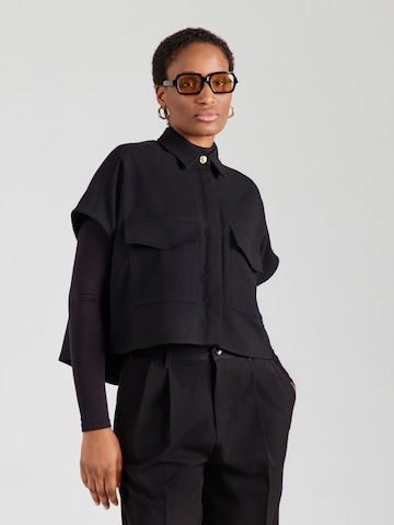Camicia da donna 'BIANCA' di sessun in nero: frontale