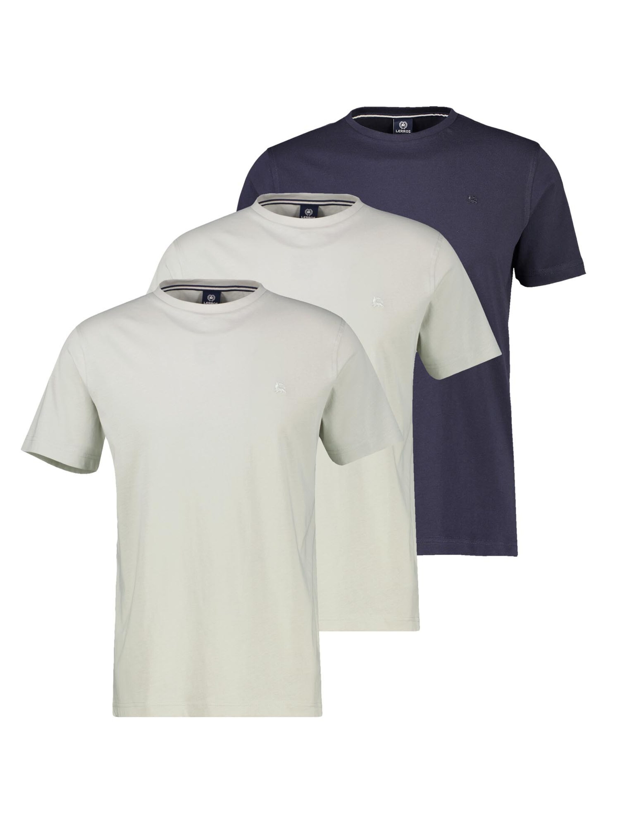 LERROS Shirt 'Basic'‌‌ in Grau: Vorderseite