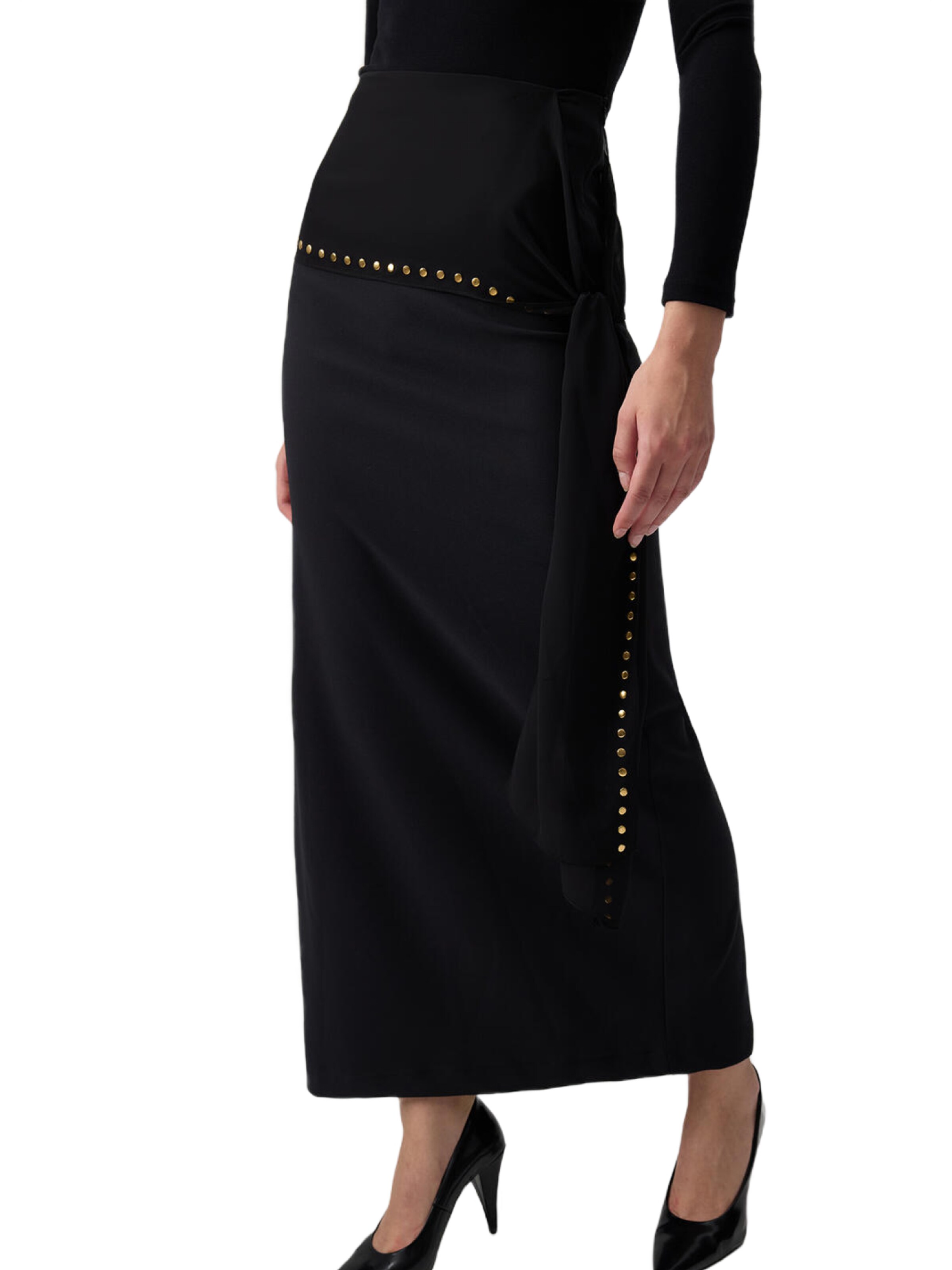 Touche Prive Skirt in Black: front