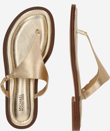 MICHAEL Michael Kors - Sandalias de dedo 'DANIELLA' en oro