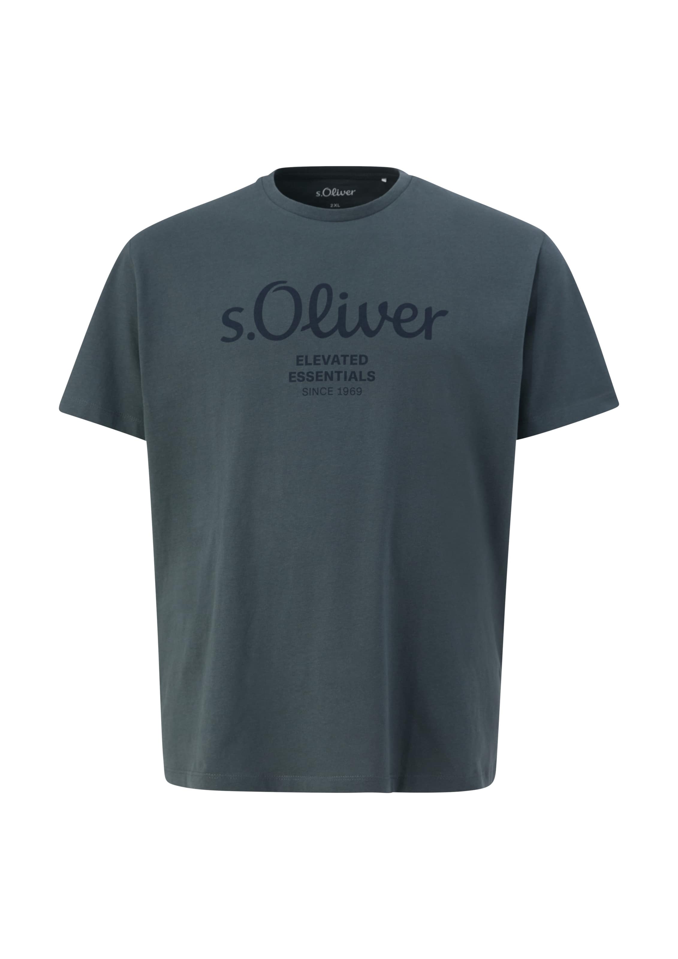 s.Oliver Men Big Sizes Футболка в Серый: спереди