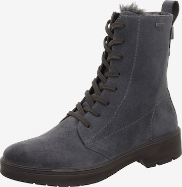 Legero Lace-Up Ankle Boots in Grey: front