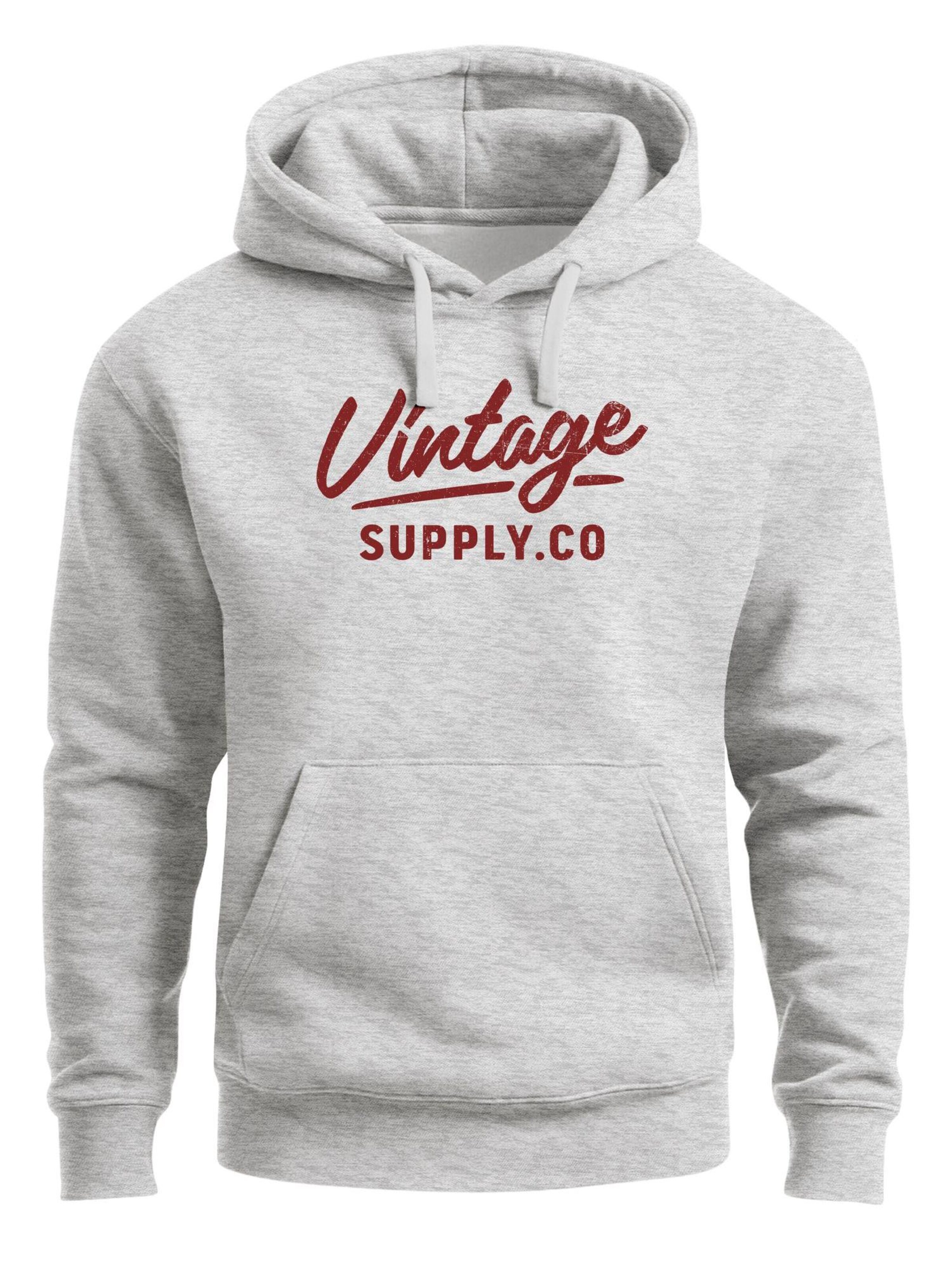 Neverless Sweatshirt 'Vintage Supply Co.' in Grey: front