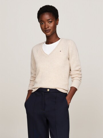 TOMMY HILFIGER Trui in Beige: voorkant