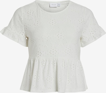 VILA قميص 'Kawa' بلون أبيض: الأمام