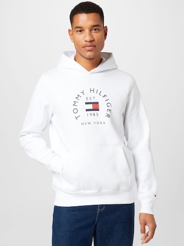 Sweat-shirt TOMMY HILFIGER en blanc : devant