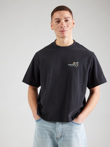 Abercrombie & Fitch Футболка 'NAIVE HAND' в Черный