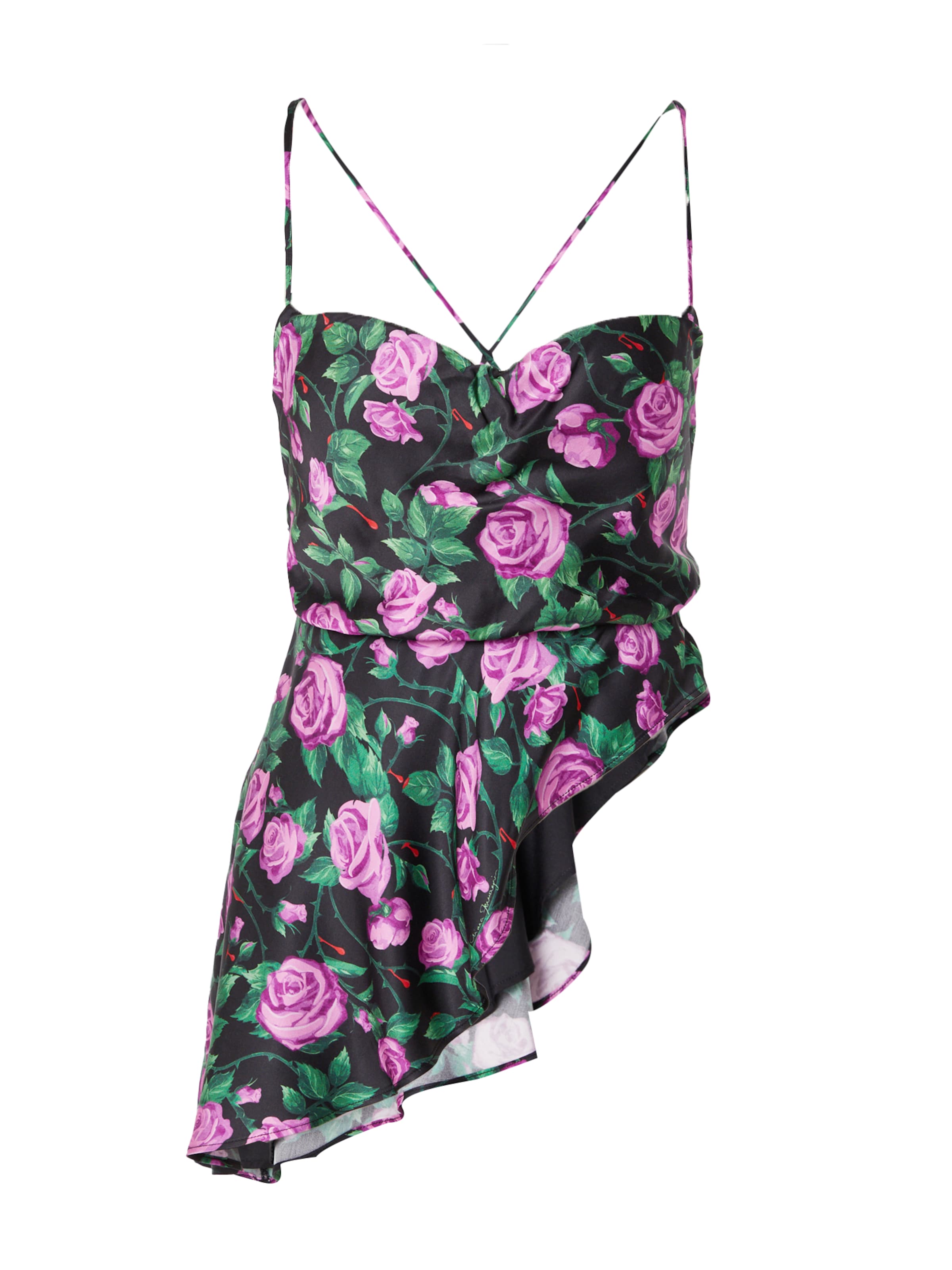 juoda Chiara Ferragni Palaidinė: priekis