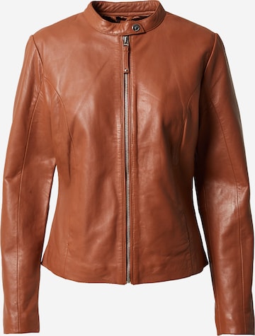 Goosecraft Between-Season Jacket 'Anna' in Brown: front