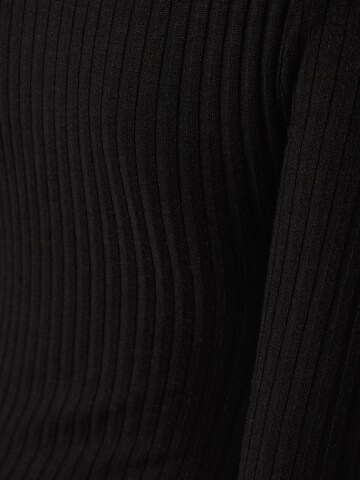 Bershka Gebreide jurk in Zwart