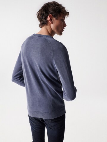 Salsa Jeans Sweater 'LOS ANGELES' in Blue