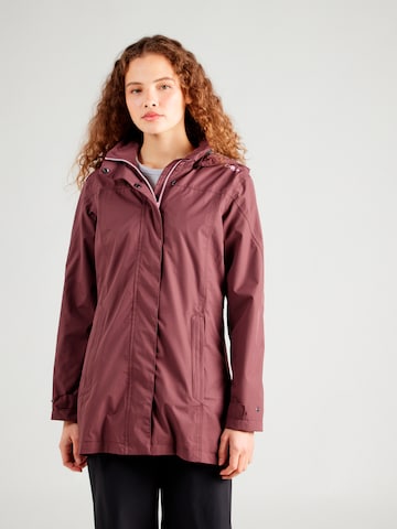 Manteau outdoor CMP en rouge : devant