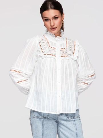 Camicia da donna di Ombre in bianco