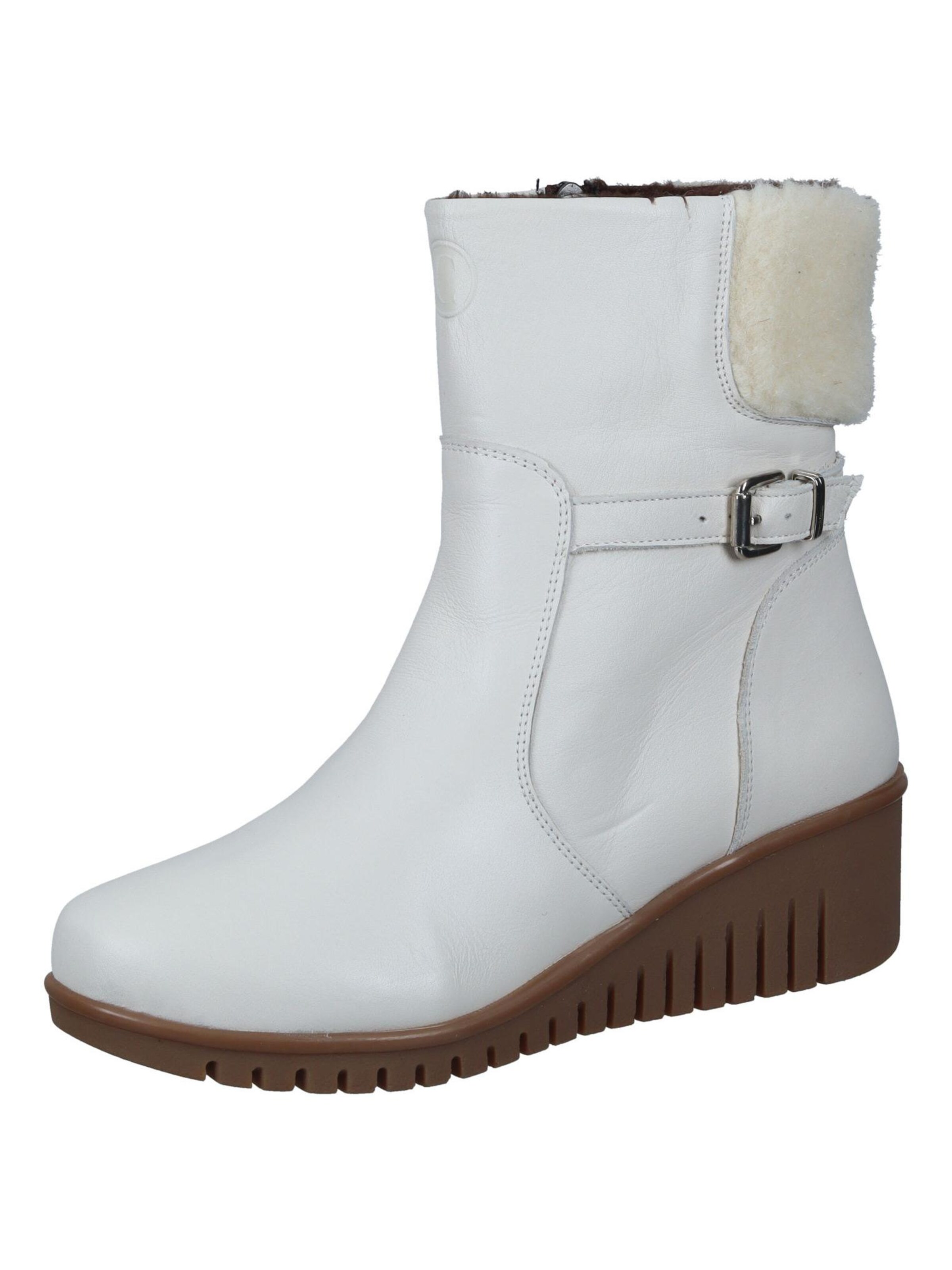 Comfortabel Ankle Boots in White: front