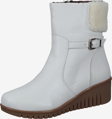 Comfortabel Ankle Boots in White: front
