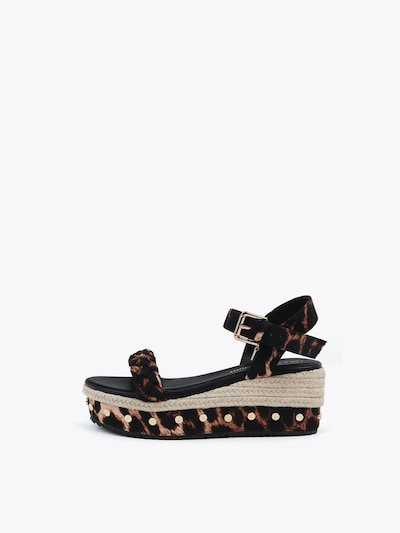 Lola Casademunt Sandales en marron / noir, Vue avec produit