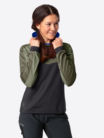 VAUDE Athletic Sweater 'Qimsa' in Green: front