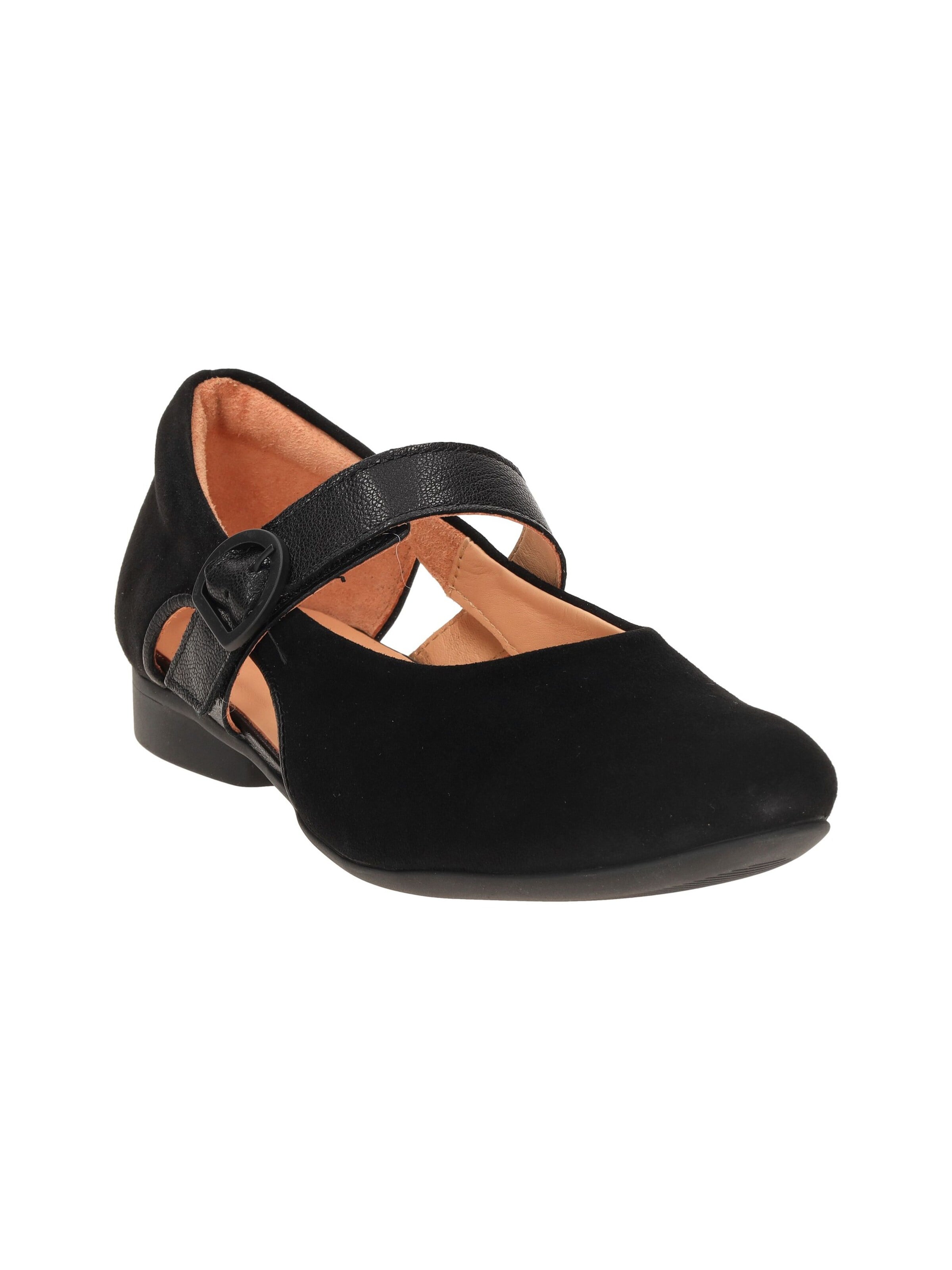 THINK! Strap ballerina in Black