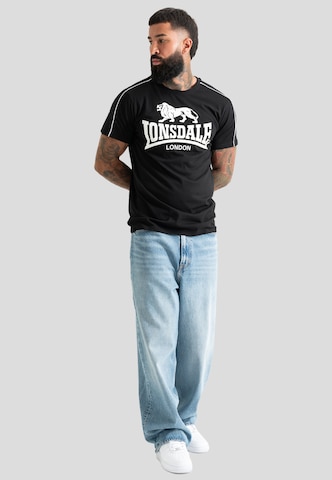 Lonsdale London Koszulka 'Ruislip' w kolorze czarny