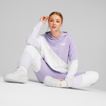 PUMA Tapered Sportbroek 'Power Cat' in Lila