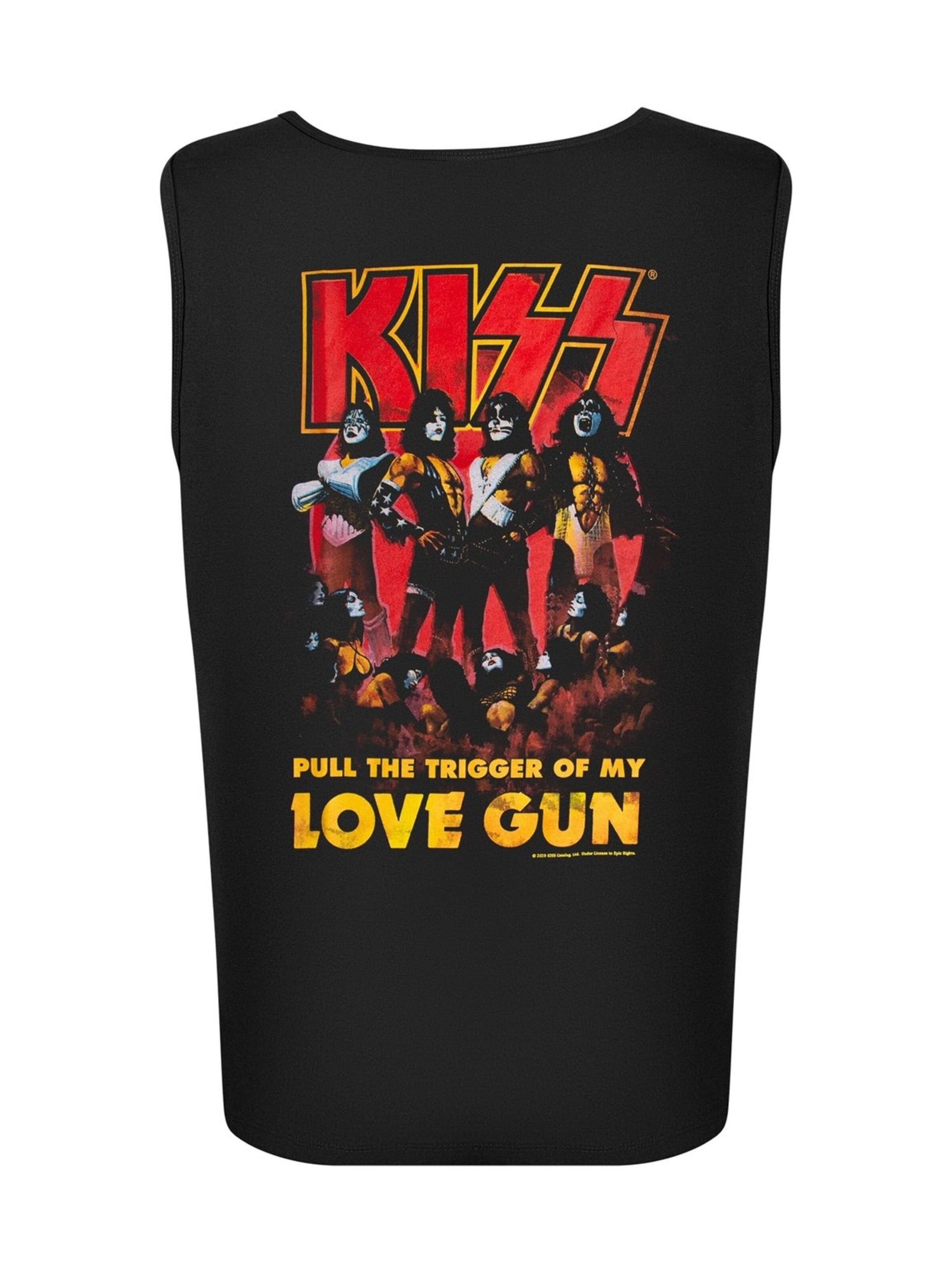 Kiss Shirt 'Kiss - Love Gun Tank-Top'‌‌‌‌‌‌‌‌‌‌ in Schwarz: Vorderseite