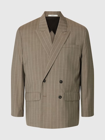 Fit confort Veste de costume SELECTED en marron