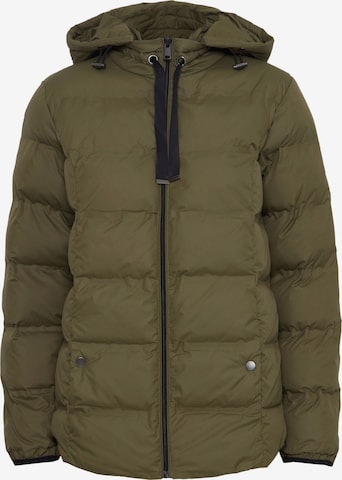 Fransa Winter Jacket 'Bafab' in Green: front