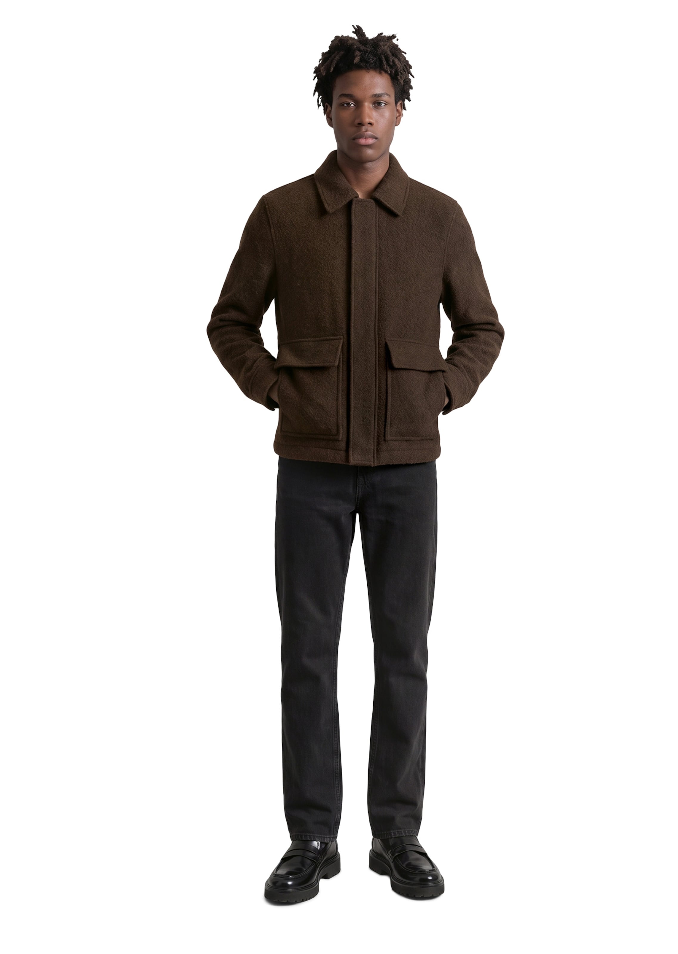 Marc O'Polo DENIM Jacke in Braun: Vorderseite
