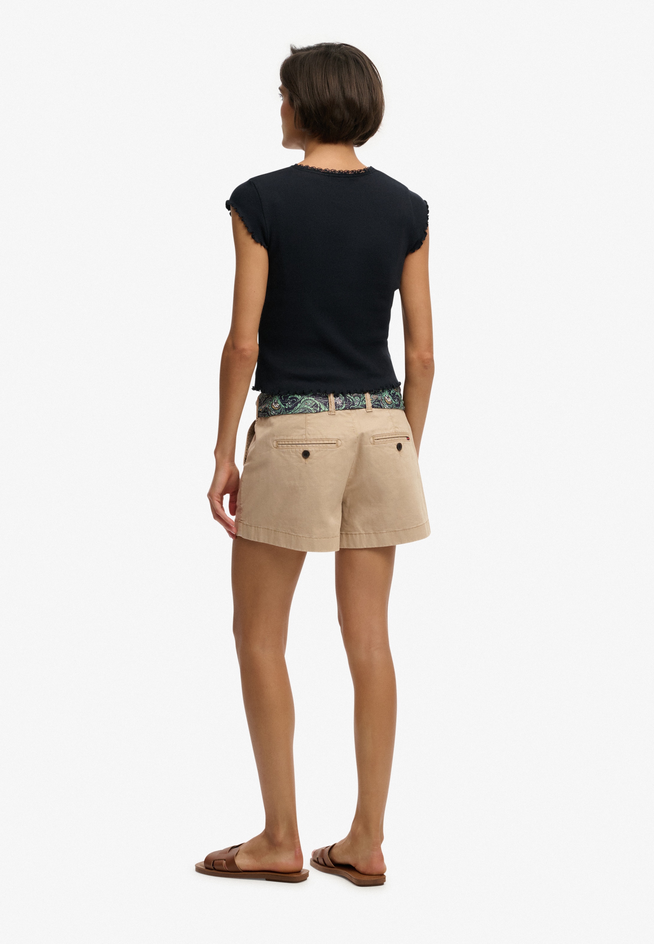 Coupe slim Pantalon chino 'Classic' Superdry & Co en beige