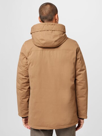 TOM TAILOR - Parka de inverno 'Arctic' em castanho