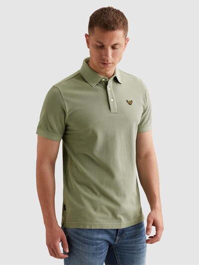 PME Legend T-Shirt 'Polo shirt with garment-dye wash and tailwing logo' en S en vert, Vue avec produit