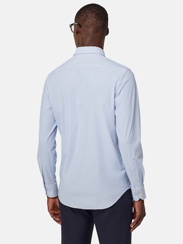 Boggi Milano Slim fit Button Up Shirt 'B Tech' in Blue