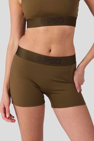 PSD Boyshorts ' COCOA SLD PSH ' in Green: front