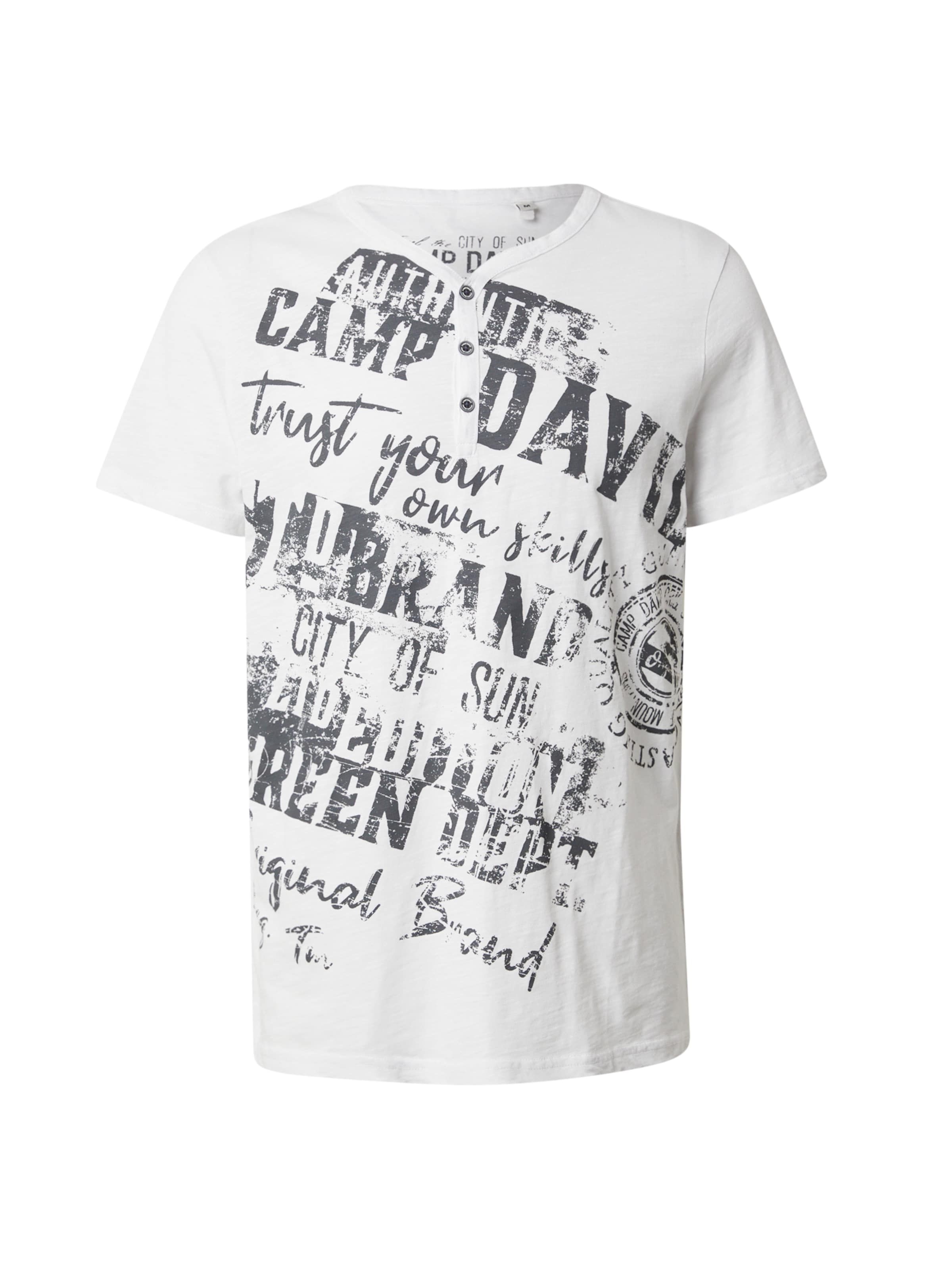 CAMP DAVID Shirt in White: front