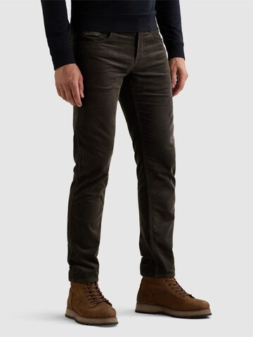 PME Legend Regular Byxa 'PME Legend Nightflight regular fit pants in corduroy' i grå: framsida
