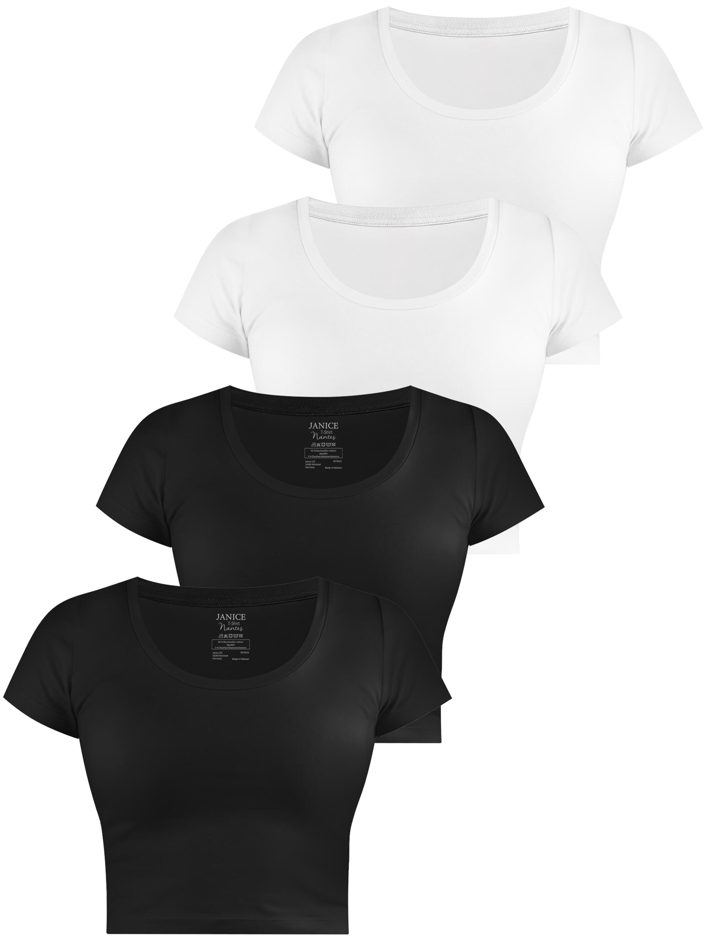 Janice Shirt 'Nantes' in Zwart: voorkant