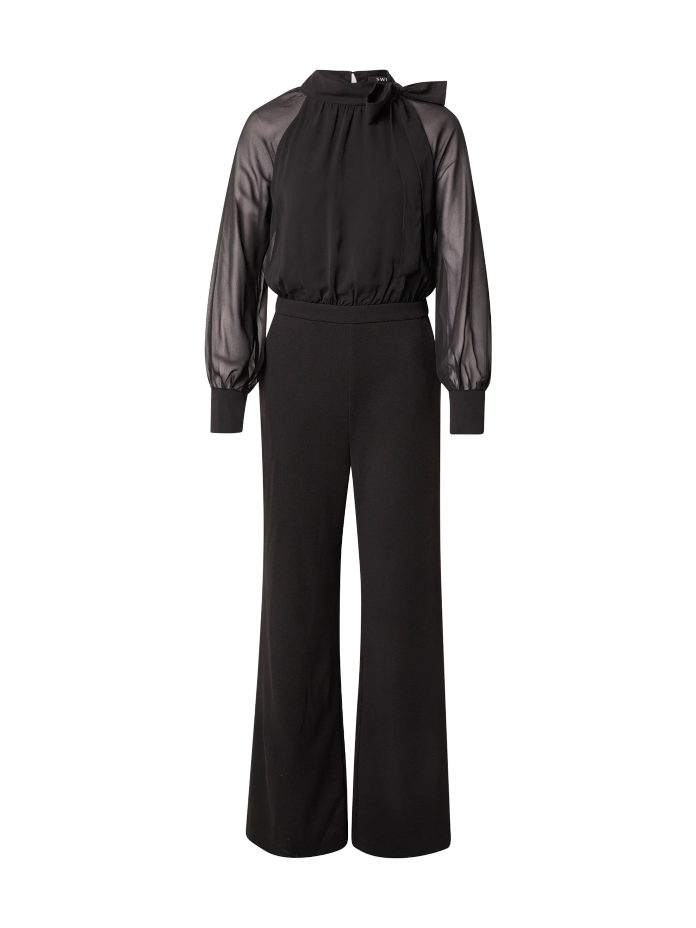 SWING Jumpsuit in Schwarz: Vorderseite