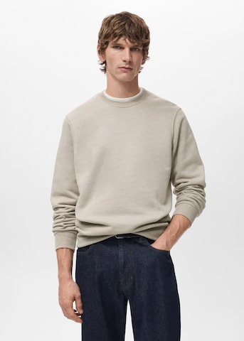 MANGO MAN Sweatshirt 'Nola' in Beige: front
