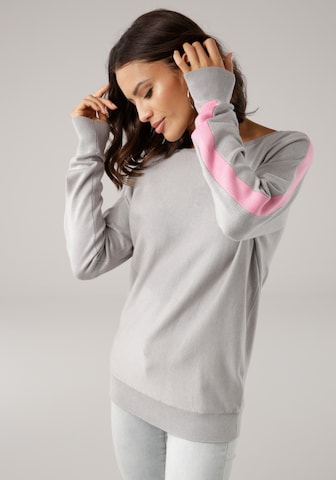 LAURA SCOTT Sweatshirt in Grey: front
