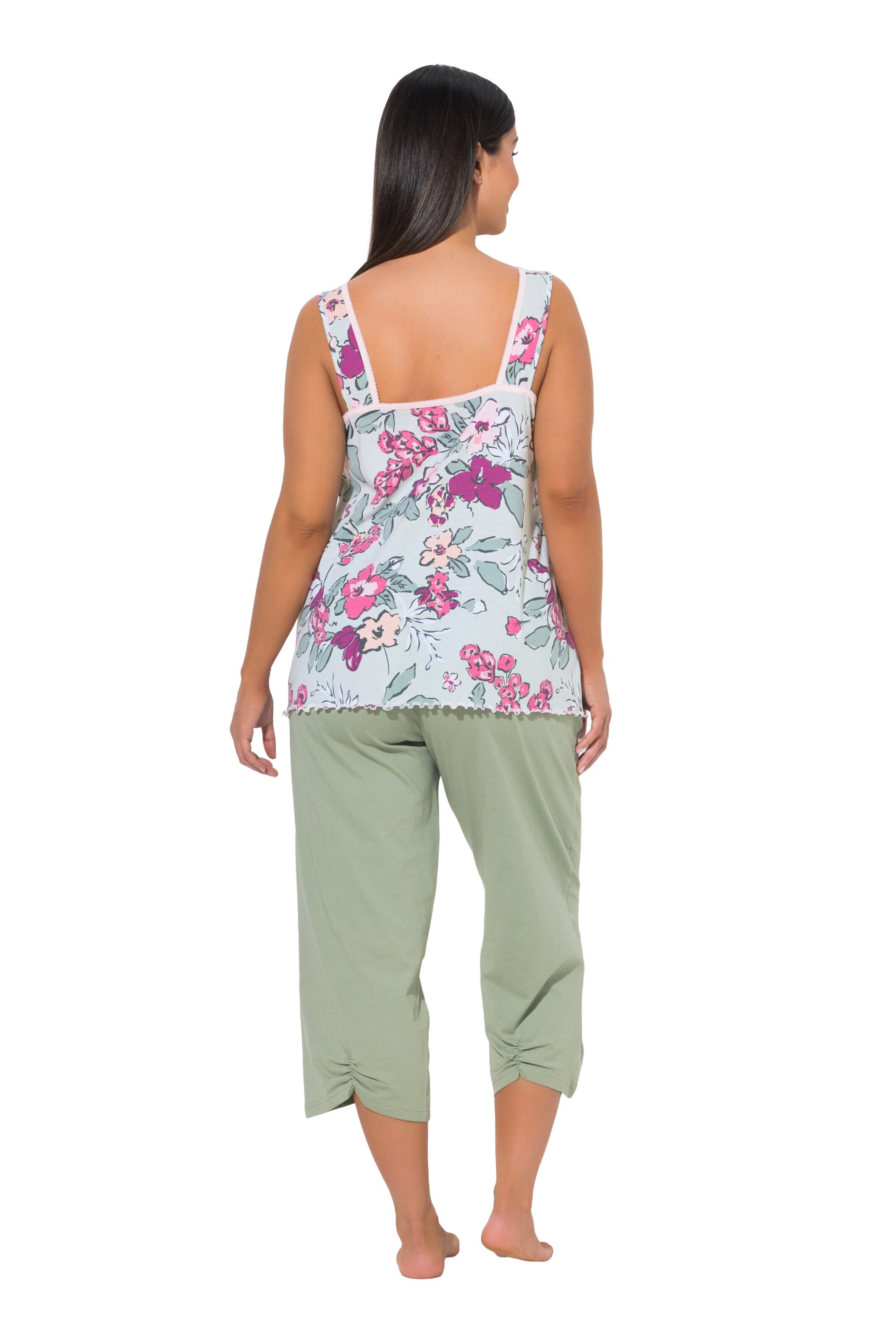 Ulla Popken Pyjama in Grün